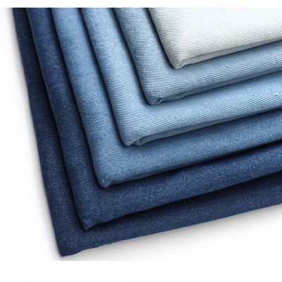 Tecido de 180 gm 230 gm 300 gm Lavado 100% de algodão Twill Filamento Denim Tintado Tecido para jeans