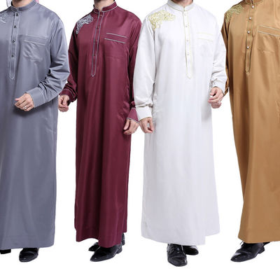 Vestido islâmico masculino Tecido de Thobe Tecido de Abaya Tecido para Vestido Oriental e Baati Somália