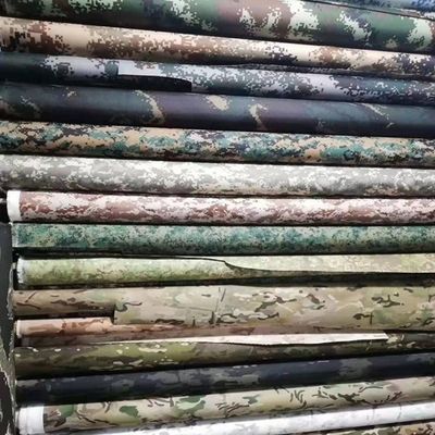 50/50 Nylon Cotton Camuflagem Impressão Ripstop Tecido com Função WR OEM Aceito 220gsm