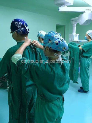 Densidade 130*70 Watts/Reactive Dyeing Twill personalizado TC 63*35 Hospital Médico Farmácia Roupa de Trabalho Tecido