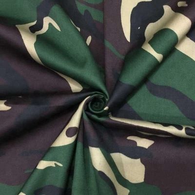 Tecido de mistura de algodão de poliéster para uniformes de camuflagem de peso médio e estilo TWILL