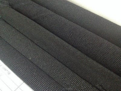 Tecido grosso preto 100% de algodão tela de tenda impermeável tecido geral para roupas de trabalho largura 58/60