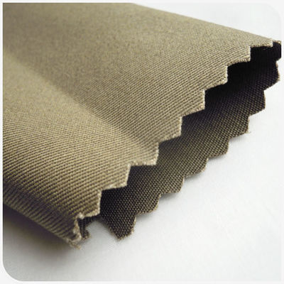 Tecido uniforme de poliéster / algodão TC 65/35 twill khaki com tecnicas tecidas