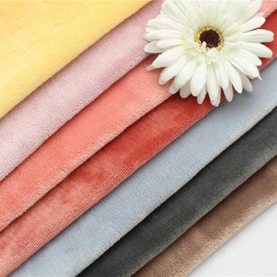 Tecido de flanela de poliéster suave de 180-190gm para tenda de saco de têxtil doméstico em 57/58 &quot;de largura