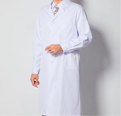65% Poliéster 35% Algodão Branqueador Branco Impermeável Labcoat/Vestuário de Trabalho/Uniforme para Labcoat