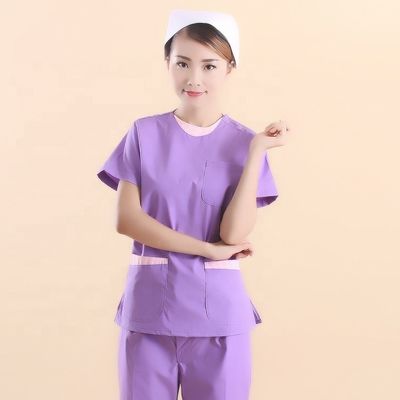 Vantagem de tecido de algodão de poliéster 35 anos Profissional para uniformes / casacos de laboratório / exfoliantes