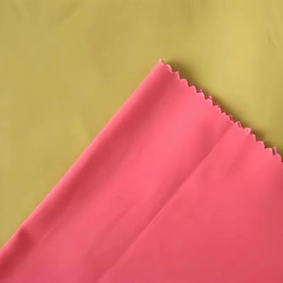 Poliéster algodão 4 Way Stretch Spandex tecido de malha para calças em padrão simples tingido