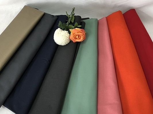 Poliéster algodão 4 Way Stretch Spandex tecido de malha para calças em padrão simples tingido