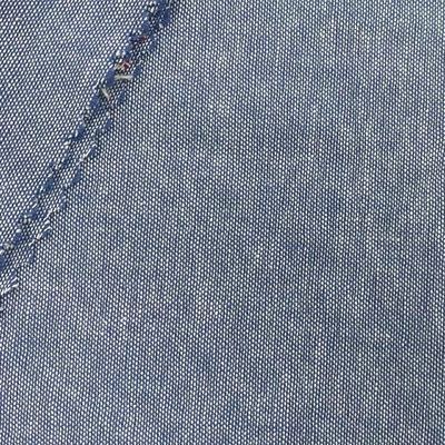 21s Camisa fina 100% de algodão Tecido de algodão de algodão para camisa em plaids estilo Herringbone