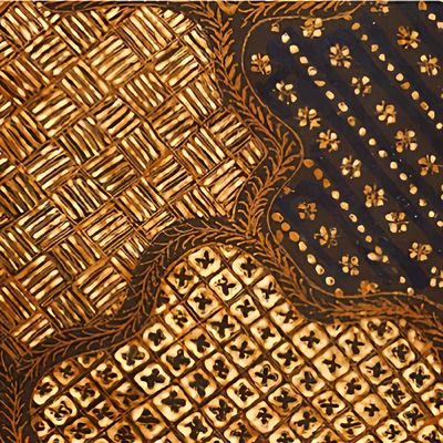 Tecido de brocado de peso médio Impressão de cera africana 100% algodão Tecido de vestido de design de Ancara