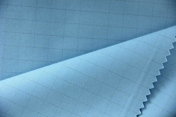 Tecido Antistático de Fibras Condutoras de Algodão de Poliéster com Resistência Superficial 10 7-10 9