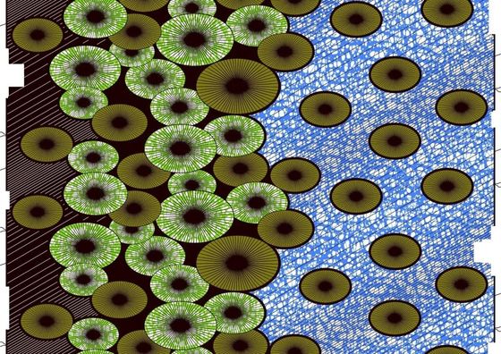 Tecido de Ankara 100% de algodão em cores vibrantes para vestidos e roupas de impressão de cera africana