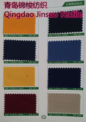 Vestuário de trabalho de algodão polipropileno com repelente de manchas 80/20 21*21 190GSM em Stocklot