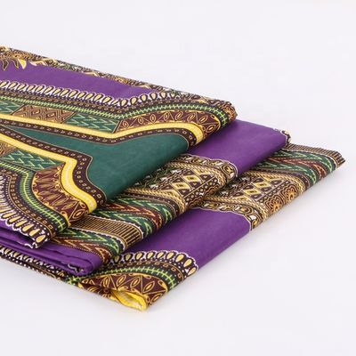 Tecido Kente Gana Tecido de Cira 90gm 110gm 120gm Tecido Batik Sarong Impresso para Roupas