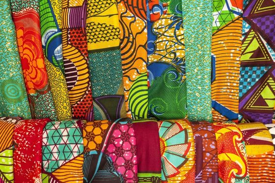 Tecido Kente Gana Tecido de Cira 90gm 110gm 120gm Tecido Batik Sarong Impresso para Roupas