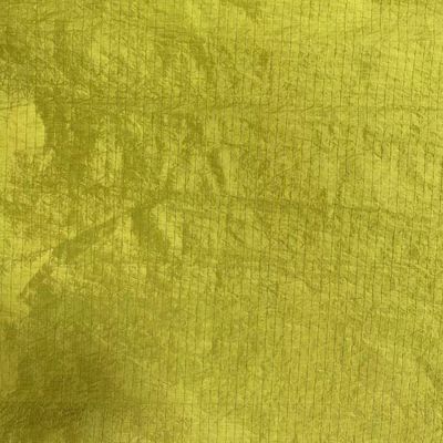 Tecido revestido com revestimento anti-água Metal brilhante revestido com 210D UHMWPE Gridstop Nylon para casaco