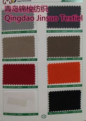 Poliéster de algodão 190-195gm Tecido de roupas de trabalho de twill para demandas de roupas de trabalho pesadas