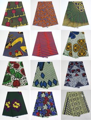 Pagne de algodão colorido sob medida para roupas africanas vibrantes