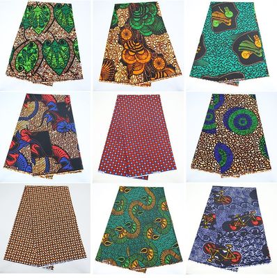 Pagne de algodão colorido sob medida para roupas africanas vibrantes