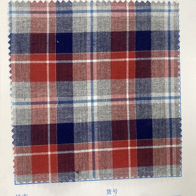 80% Poliéster 20% Algodão Cor Suave Fio Tinta Estiramento Rolos Jacquard Tecido Pesado