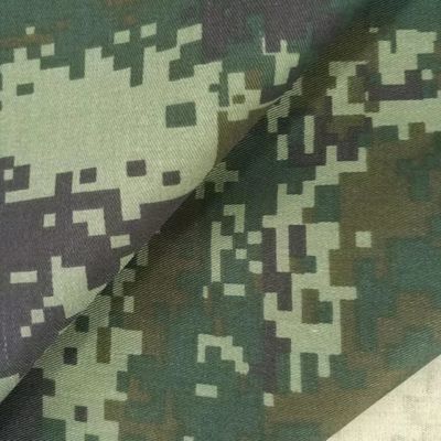 Fabrico de camuflagem à prova d'água em TC Ripstop para pedido do cliente