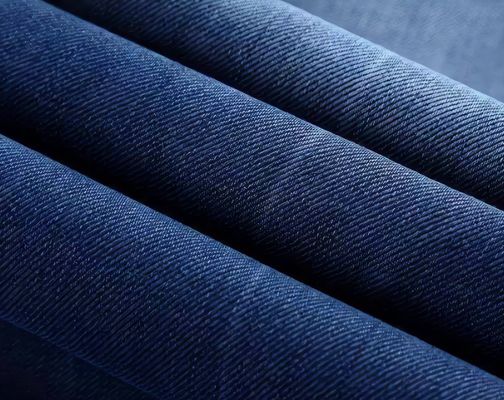 Tecido de denim para calças de ganga 180 gm 230 gm 300 gm Lavado 100% algodão Twill Fios tingidos