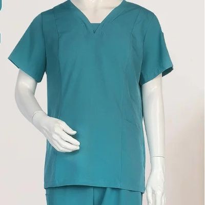 Vestuário de trabalho Tecido Twill Hospital Algodão Longa Melhor Têxtil Médico Mulheres Enfermeira Médico Scrub