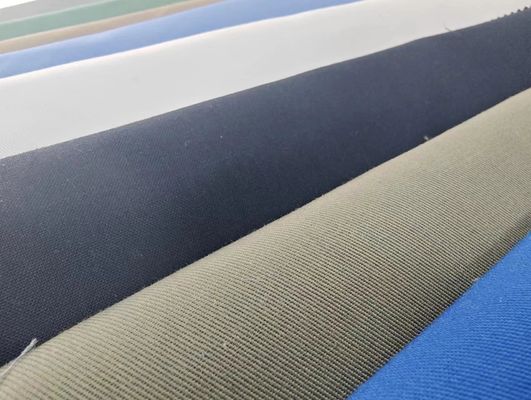 Resistente à água 100% de tecido de poliéster twill gabardine personalizado para roupas de trabalho