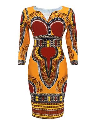 Vestido ganês Tecido Kente Cores vibrantes em algodão 100% Tecido de Ancara do Gana