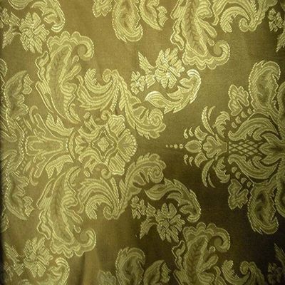 Tecido de brocado de jacquard metálico 100% de poliéster em cor de estoque pronta para suas necessidades