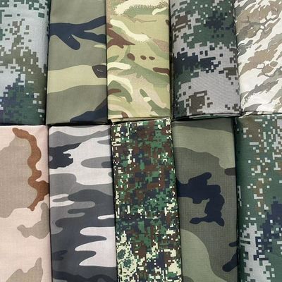 80% Poliéster 20% Algodão TC Impermeável Multicam Camuflagem Ribstop para Qingdao Trade