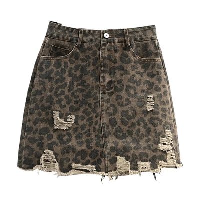 QUICK-DRY Leopard Print 4 Way Stretch Denim Fabric para vestuário de poliéster/algodão